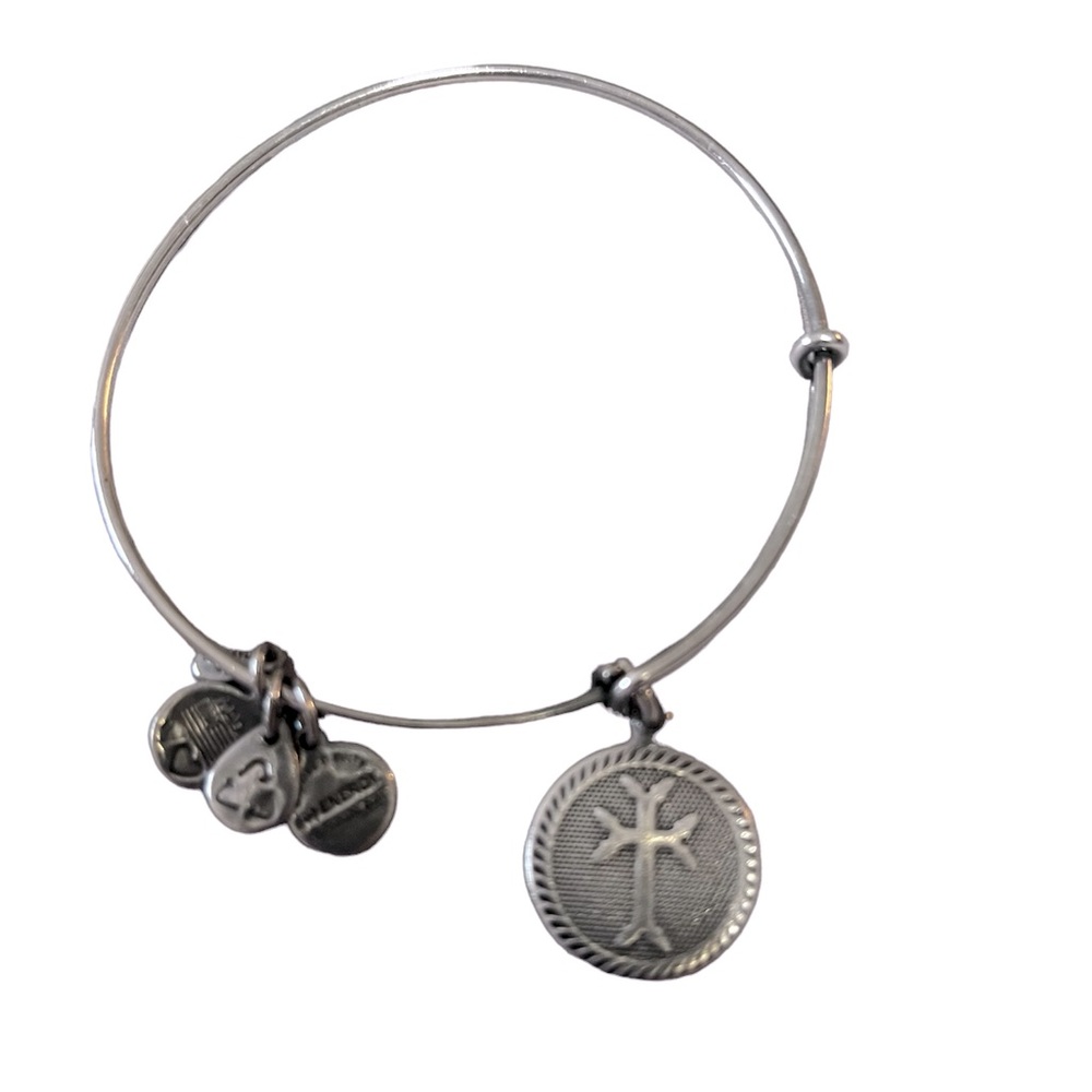 Alex and Ani adjustable Cross Bracelet.       MADE IN THE USA